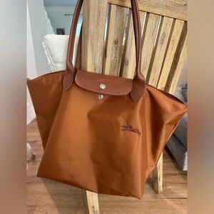Large Longchamp Le Pliage Recycled Canvas Shoulder Tote